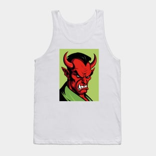 Angry Devil Comic Art Tank Top